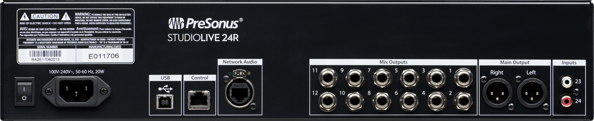 StudioLive® 24R Digital Rack Mixer