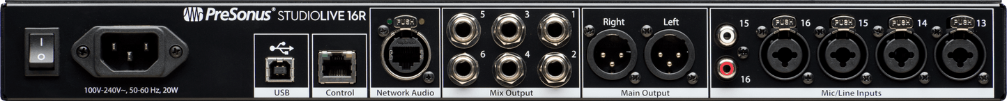 StudioLive® 16R Digital Rack Mixer