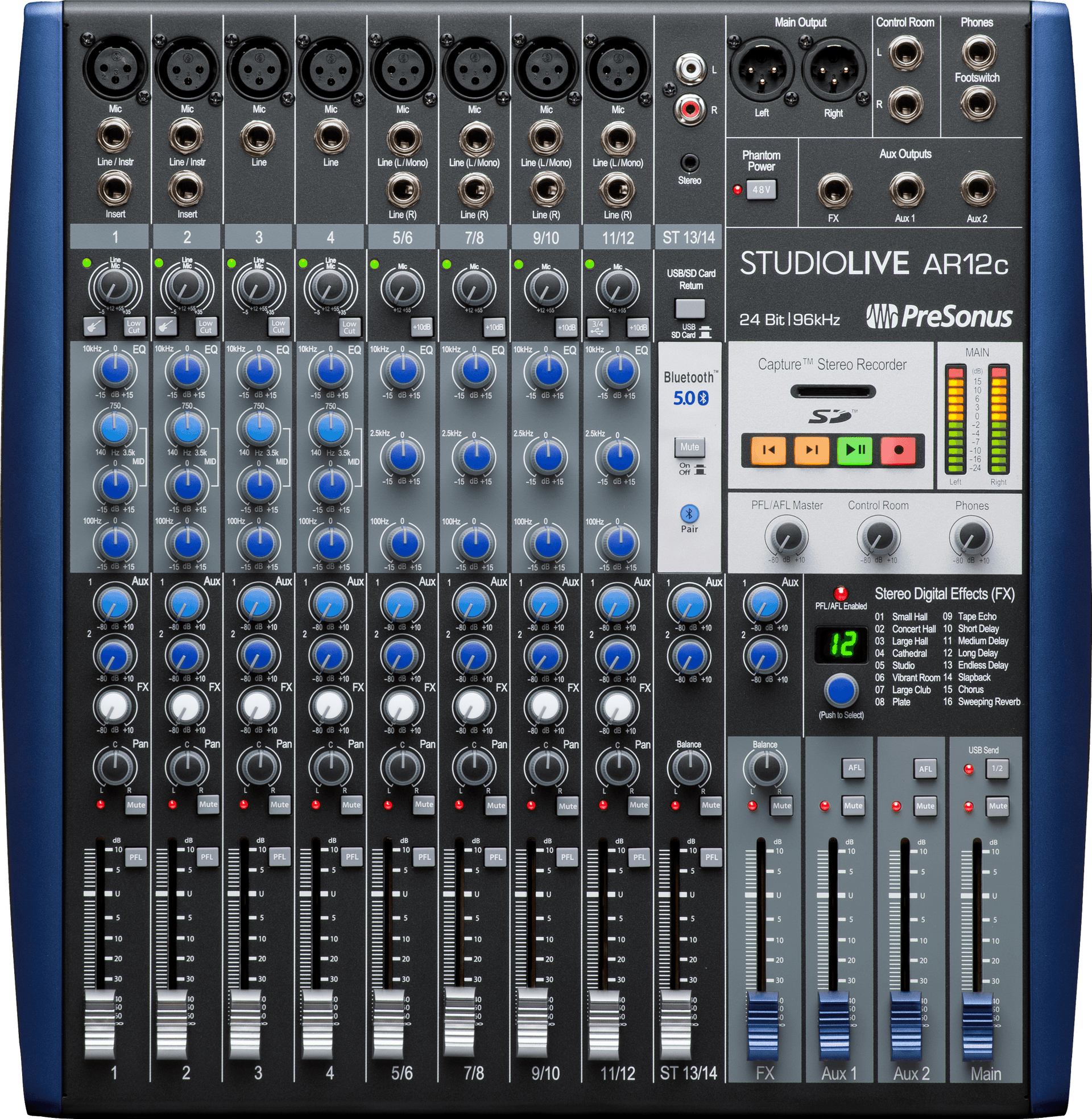 【美品】 PreSonus StudioLive AR12c アナログミキサー 2779206101_pre_aud_frt_1_nr.