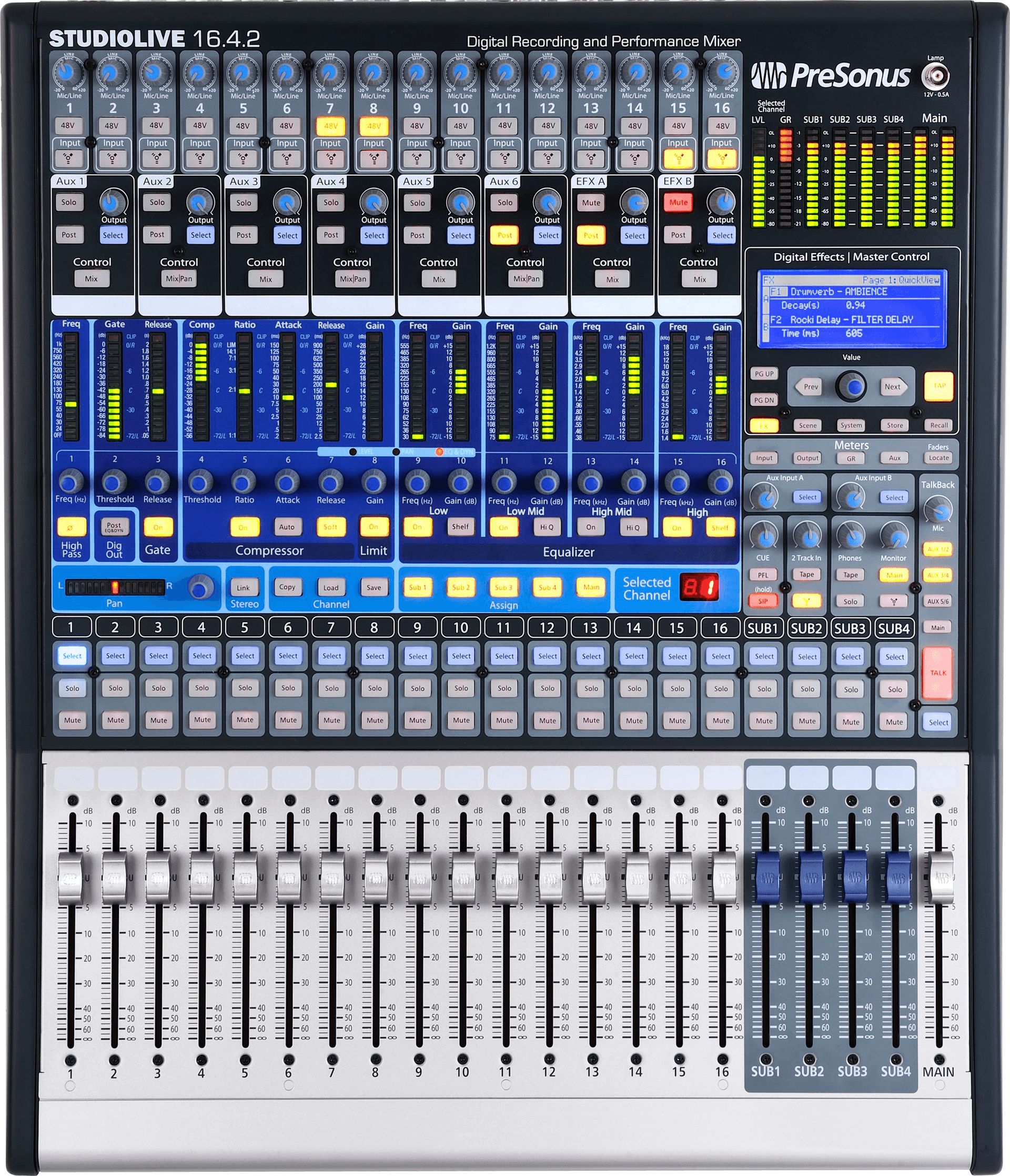 PreSonus デジタルミキサー StudioLive 16.4.2 ケース付 StudioLive® 16.4.2 – PreSonus